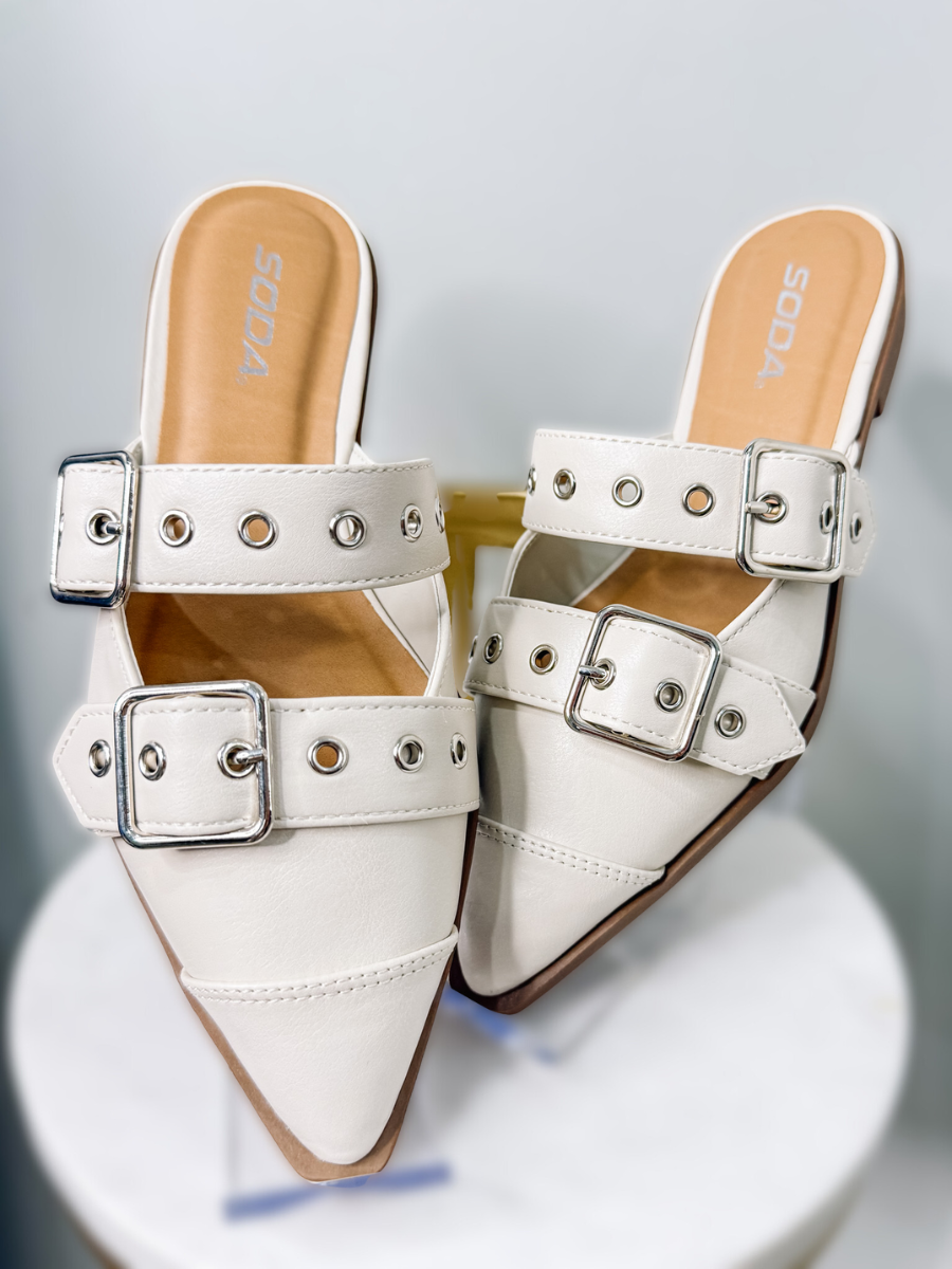 Buckle Usual Flat - White