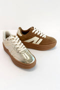 CC Gold Platform Sneakers