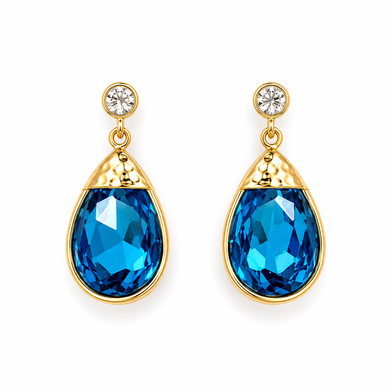 Midnight Sparkle Teardrop Earrings