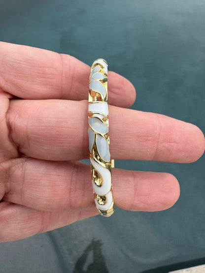 Enamel 0.5 cm hinge bracelets
