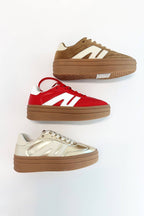 CC Gold Platform Sneakers