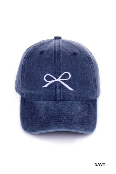 Embroidery Bow hat