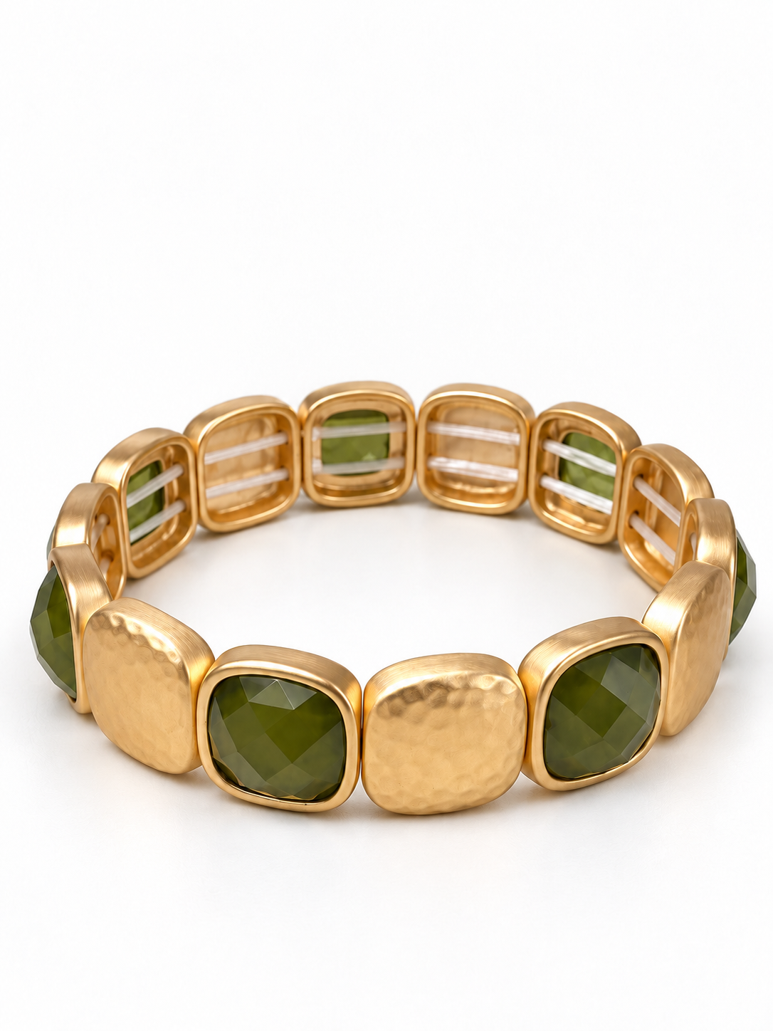 Olive & Opulence stretch bracelet