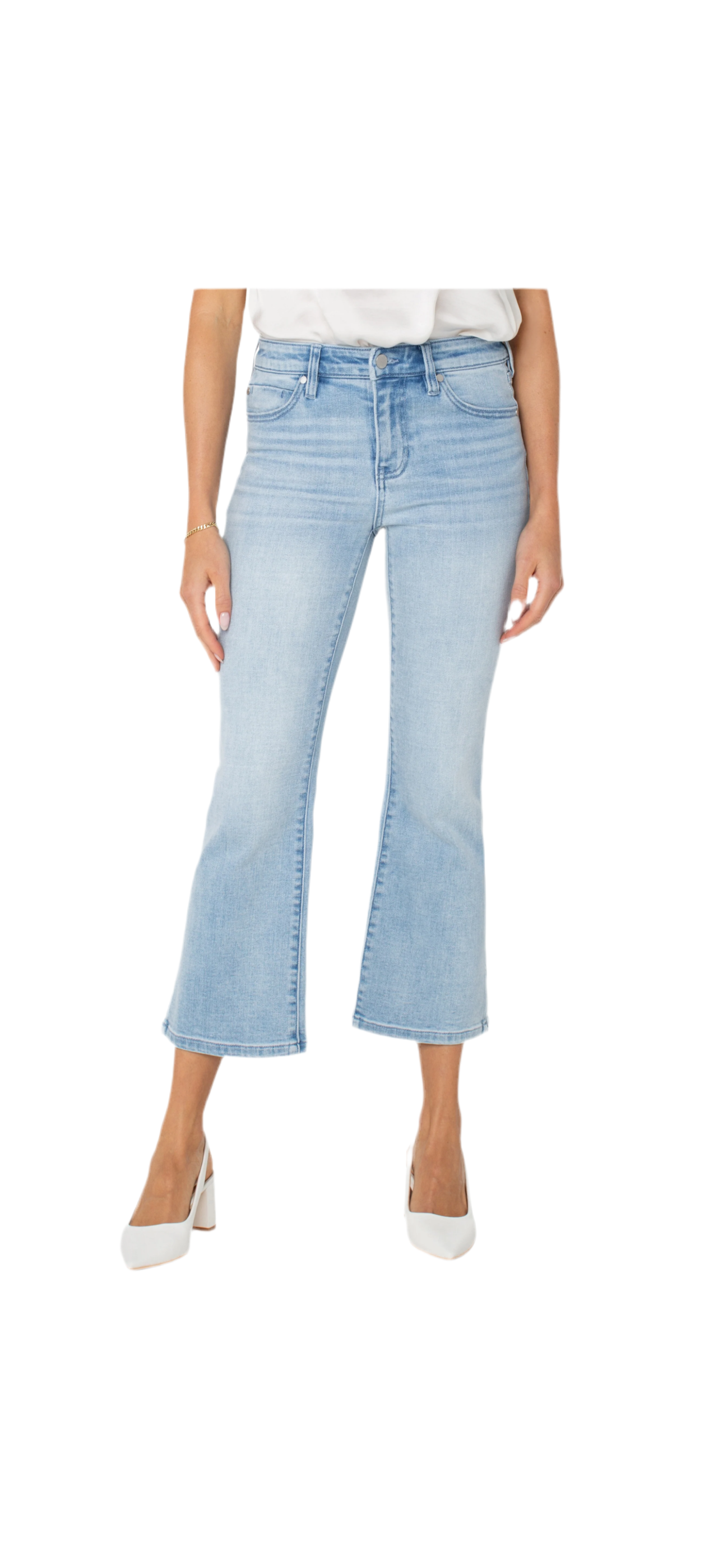 Liverpool Hannah crop flare w/slit