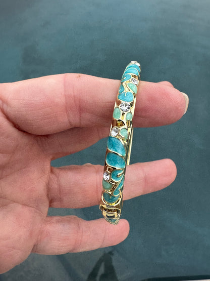 Enamel 0.5 cm hinge bracelets