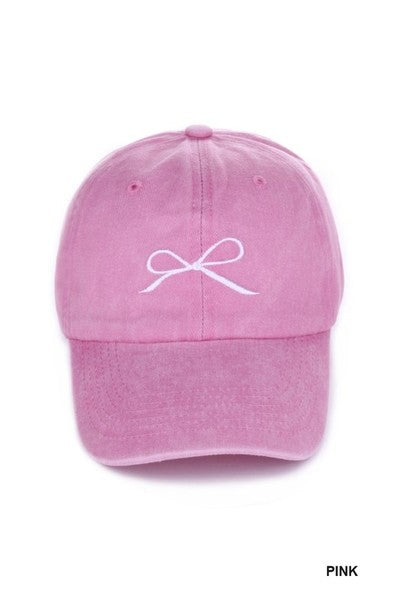 Embroidery Bow hat