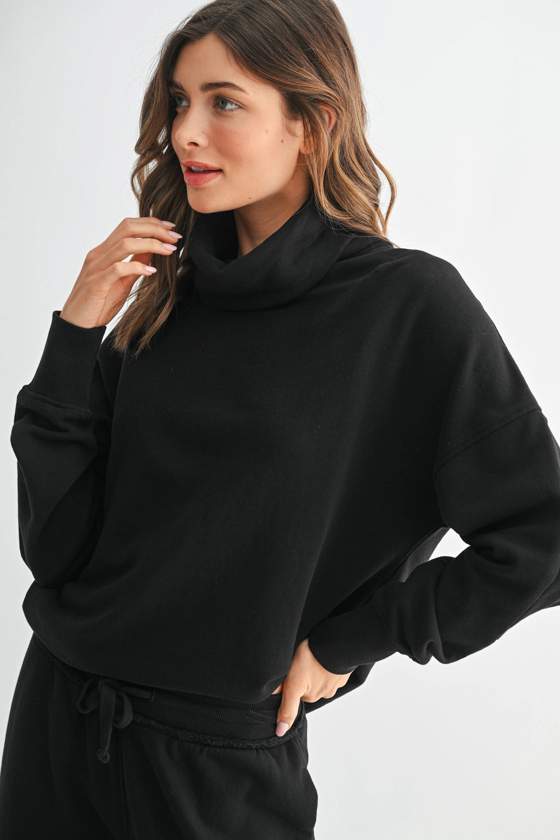 Cozy Cotton Fleece Long Sleeve Top!