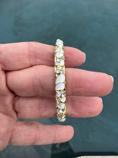 Enamel 0.5 cm hinge bracelets