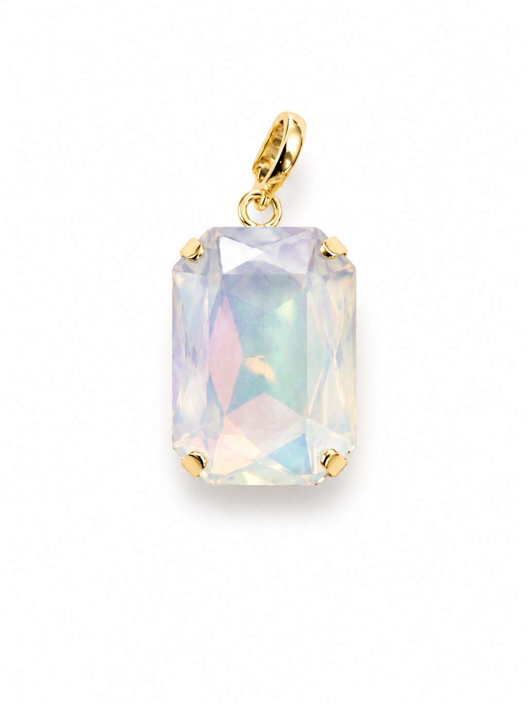 Australian Crystal Emerald cut pendant