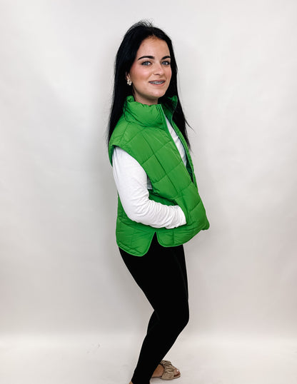 VJ Violet Puffer Vest