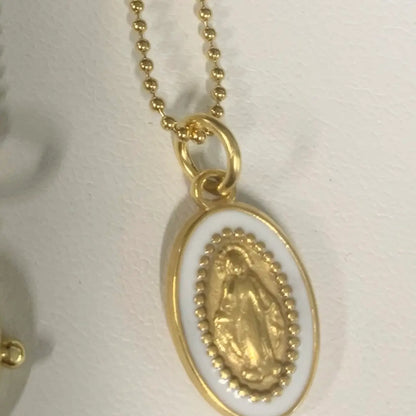 WD Mary Medal Necklace