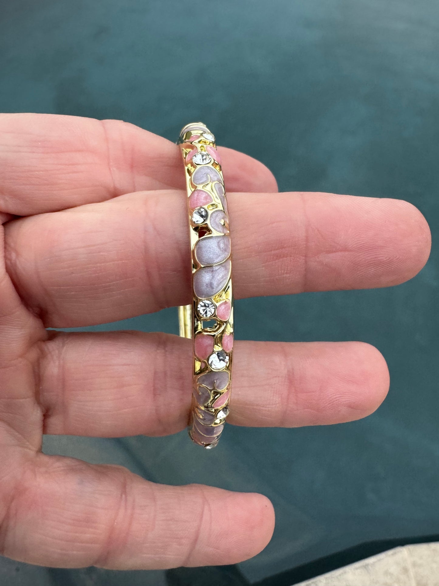 Enamel 0.5 cm hinge bracelets