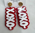 XOXO 2.5 inch earrings