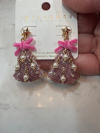 Ornament Christmas tree earrings