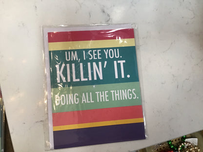 Mary Square Greeting Cards