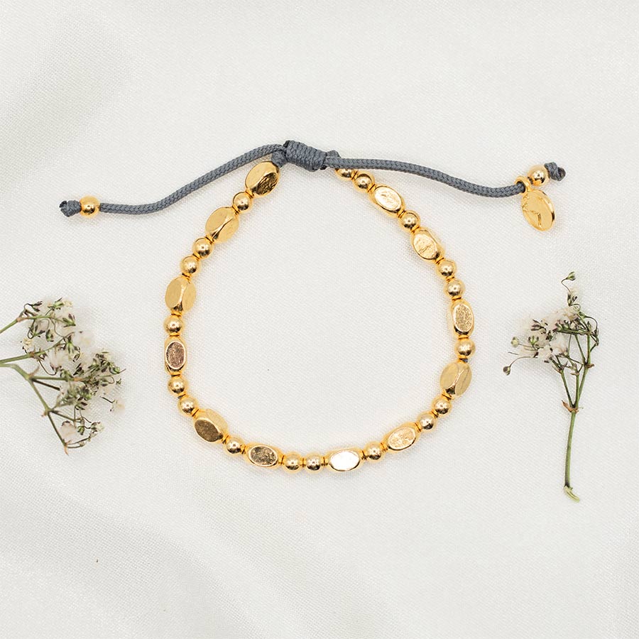 MSMH Kind Morse Code Bracelet - Gold