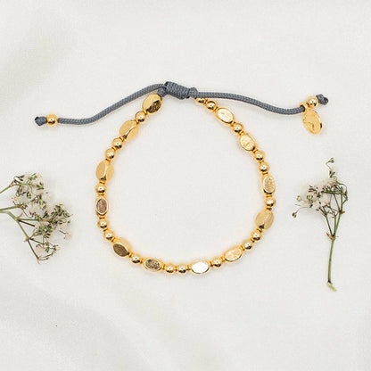 MSMH Kind Morse Code Bracelet - Gold