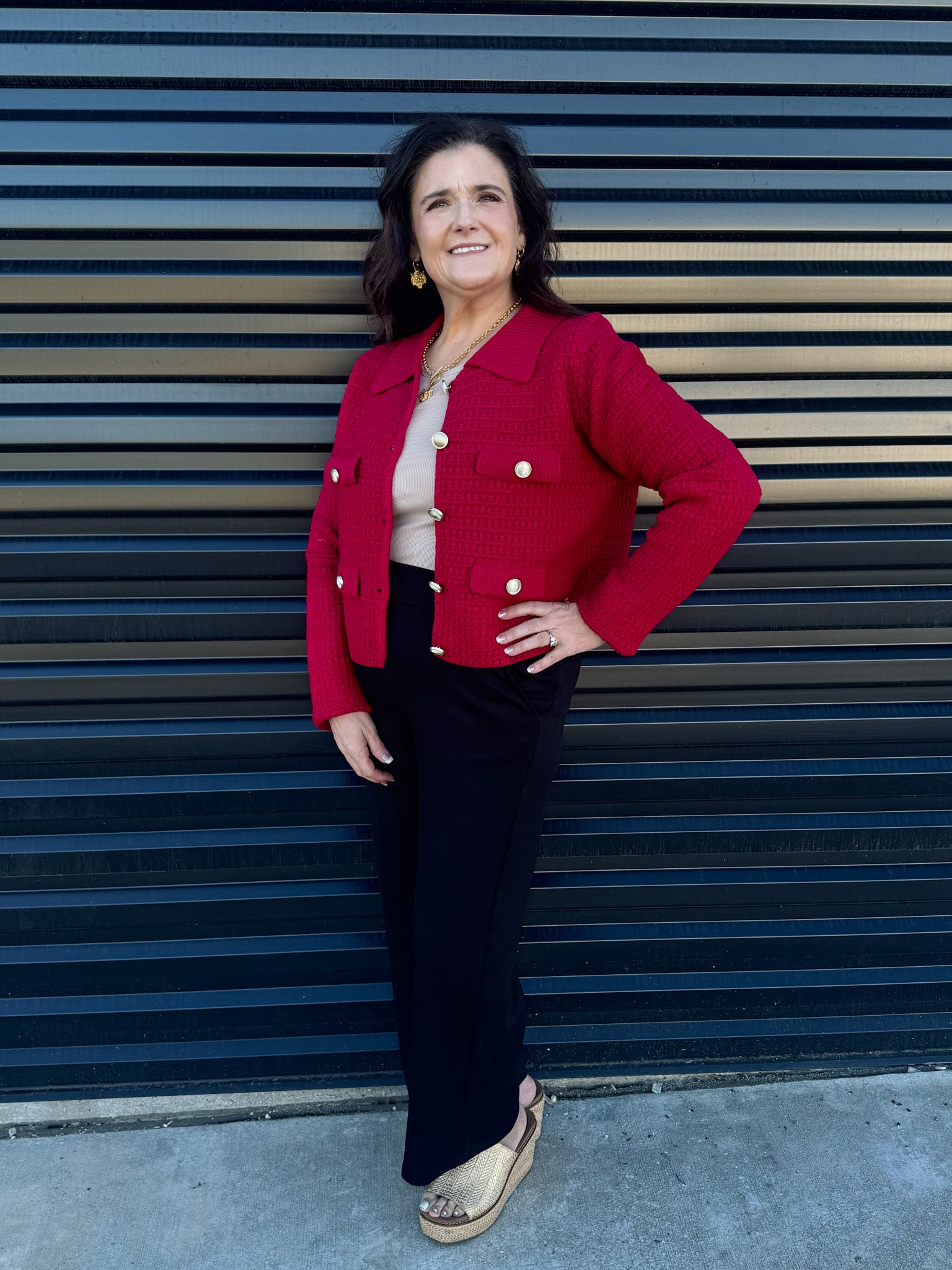 Julie Knit Accent Jacket