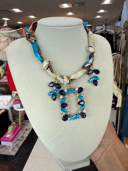 Scarf Necklace - Multi Charm