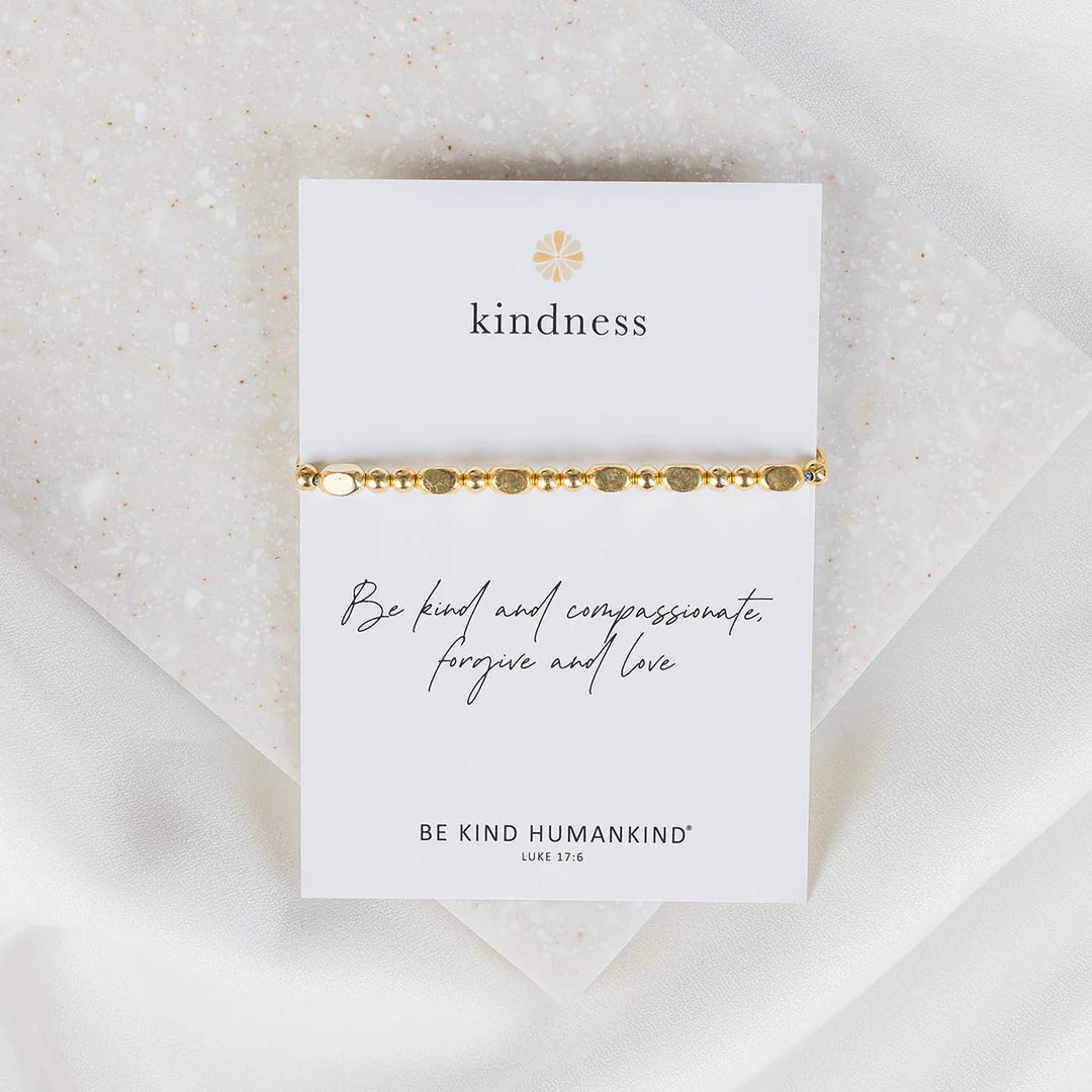 MSMH Kind Morse Code Bracelet - Gold