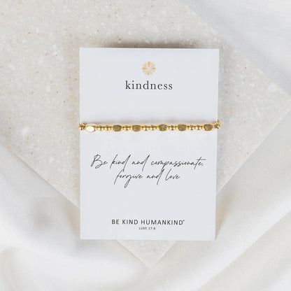 MSMH Kind Morse Code Bracelet - Gold