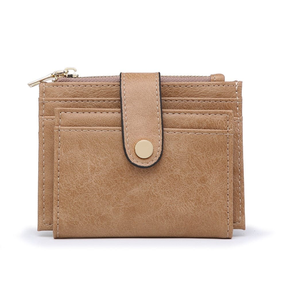 Mini snap button wallet/cardholder zipper*