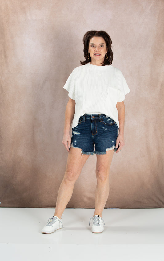 JB HR Rigid Magic Frey Hem Shorts