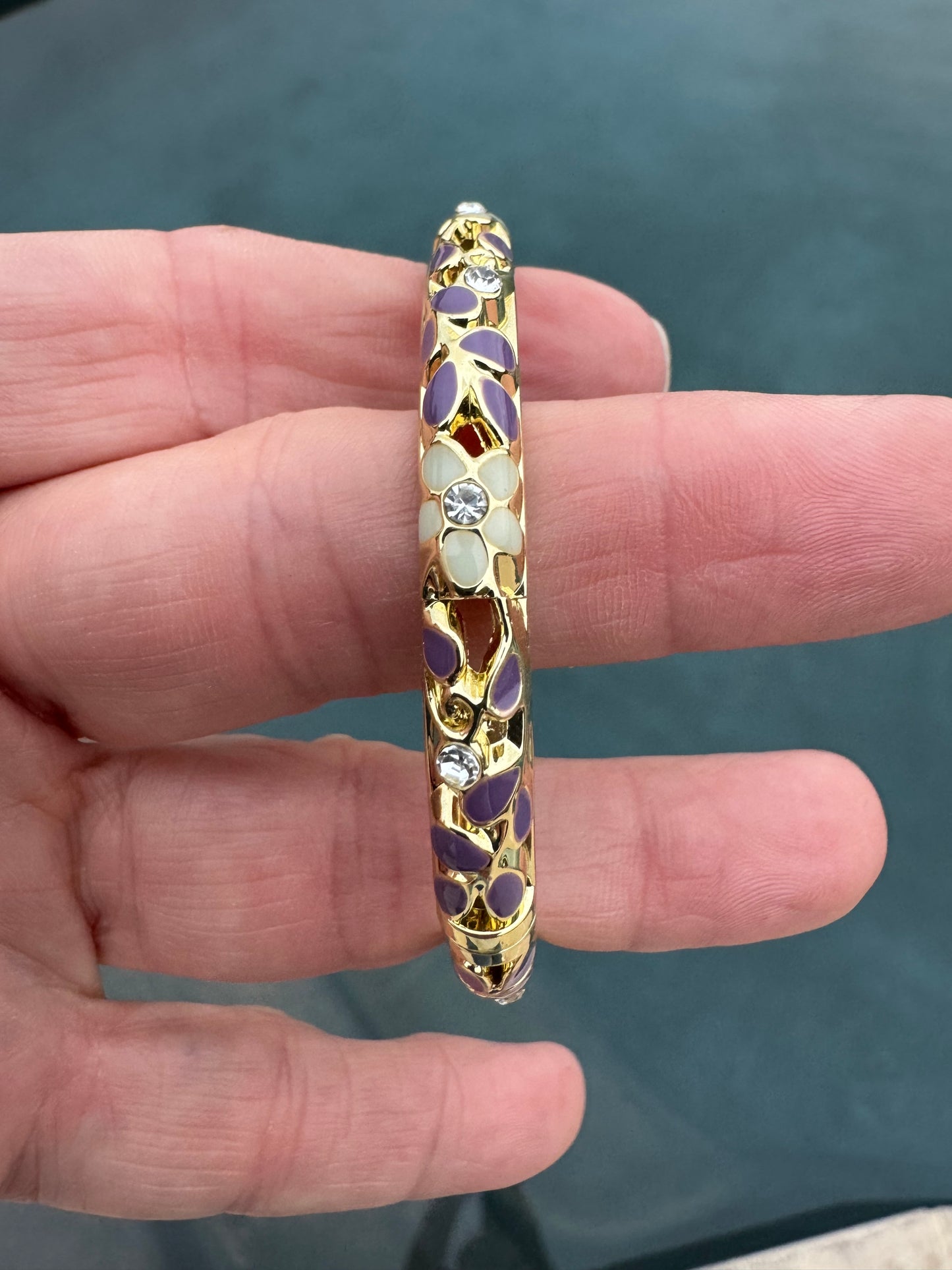 Enamel 0.5 cm hinge bracelets