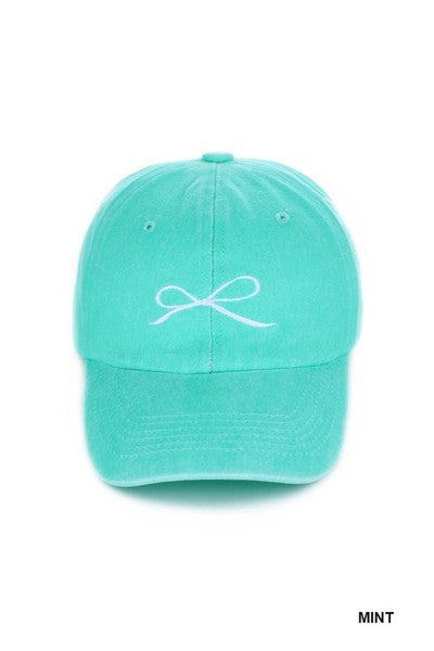 Embroidery Bow hat