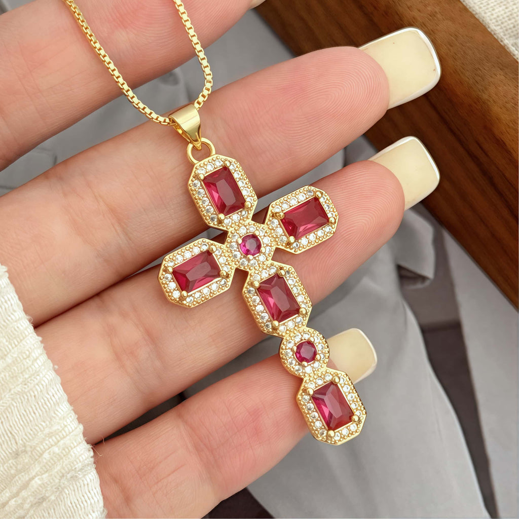 GraceStone Cross Pendant Necklace!
