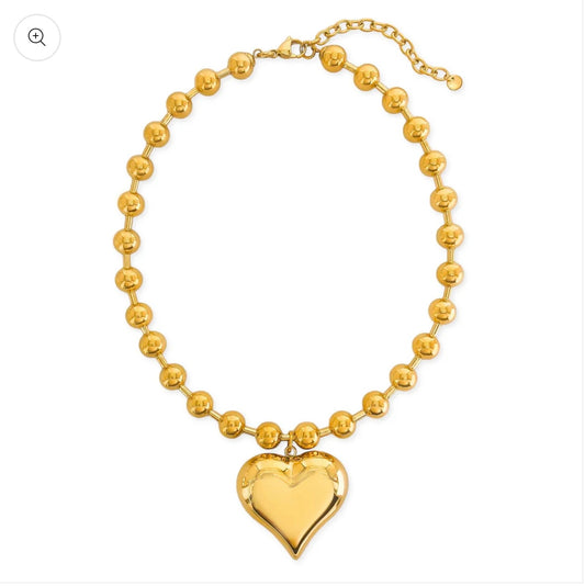 OMG heart necklace