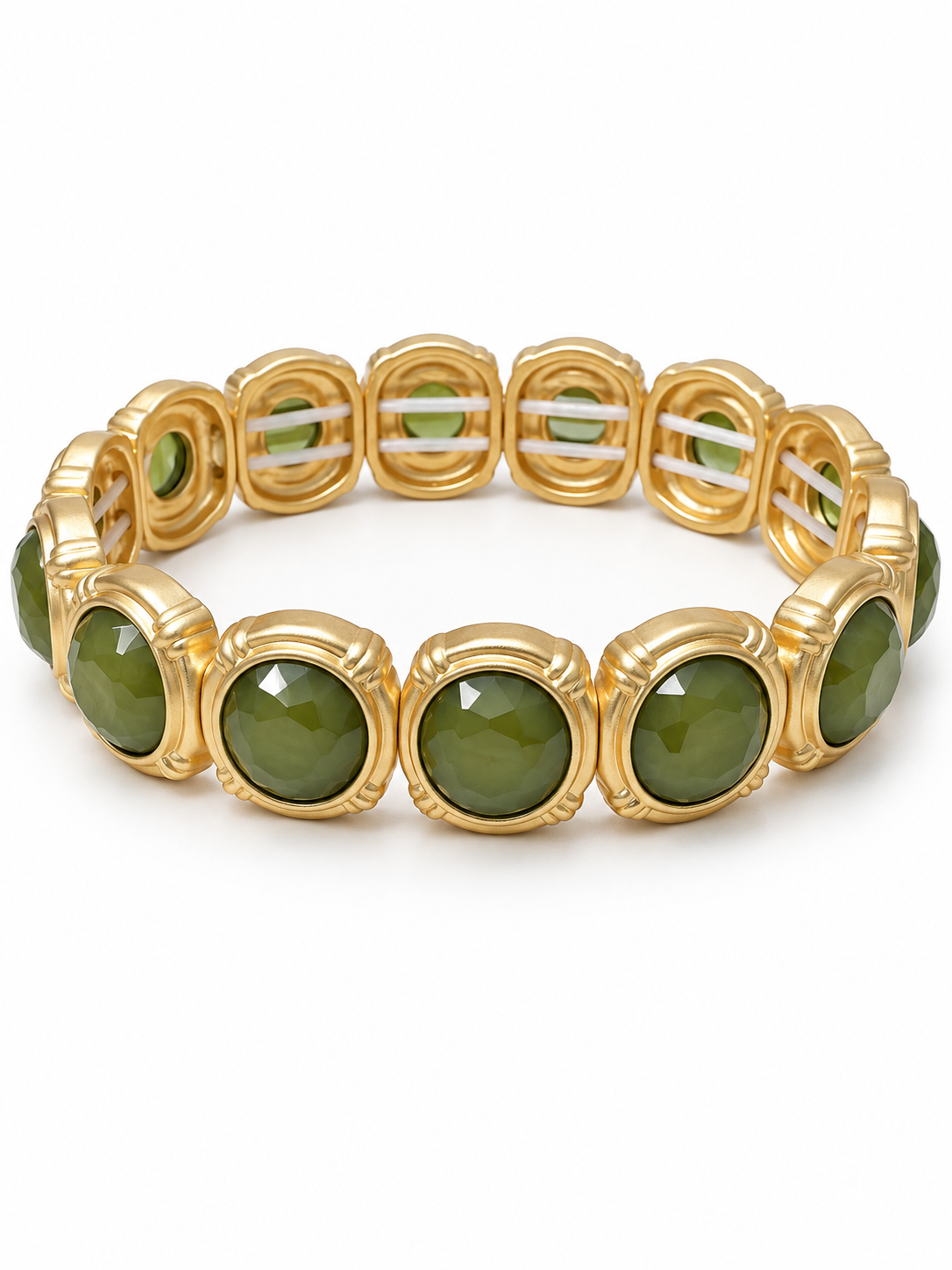 Olive & Opulence stretch bracelet