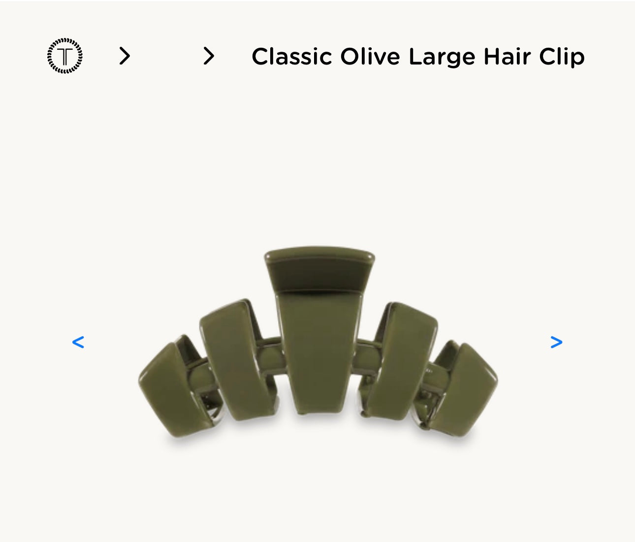 Teleties Large hair clip classic