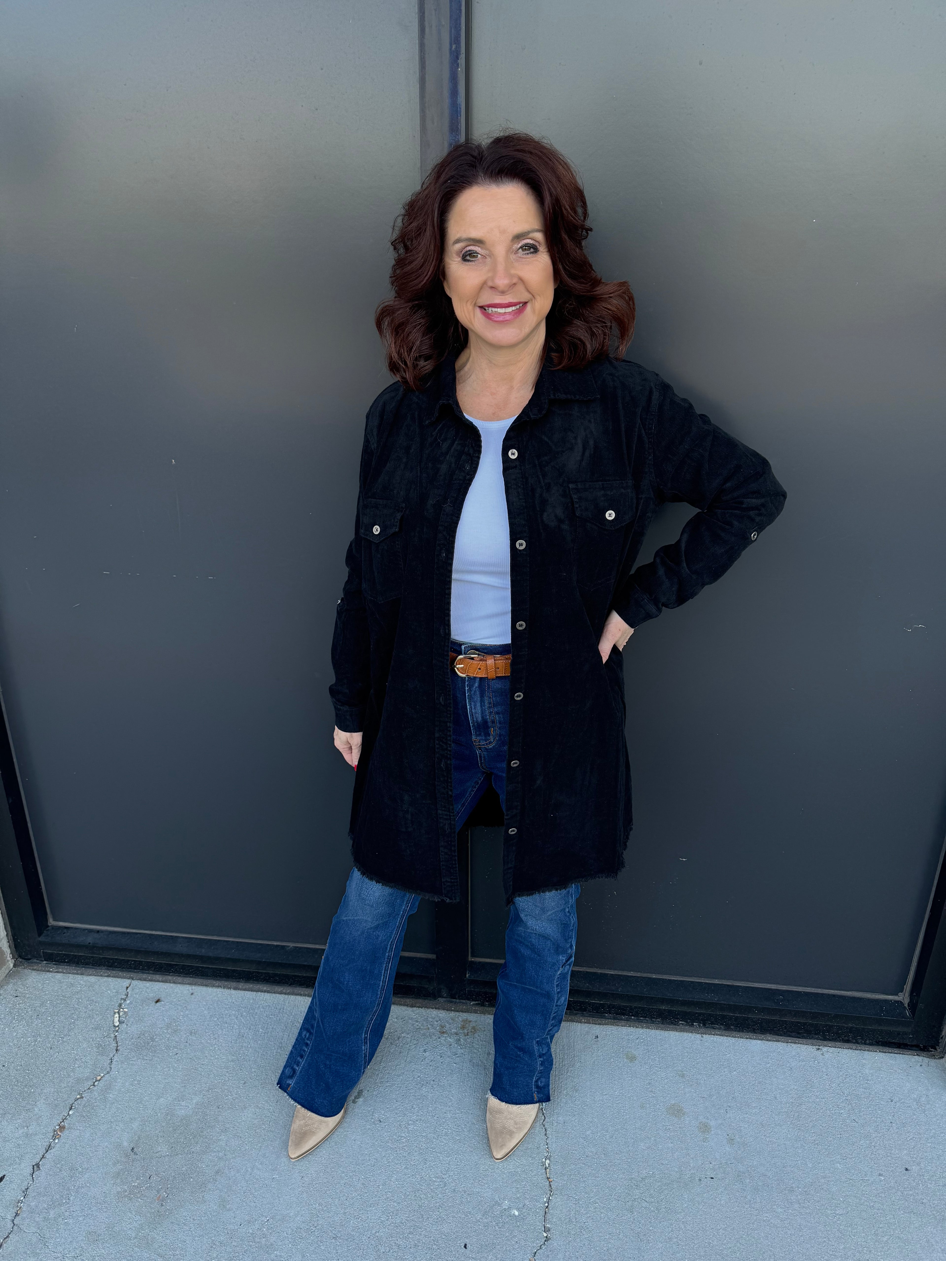 Classic Non-Stretch Denim Shirt - Door Buster