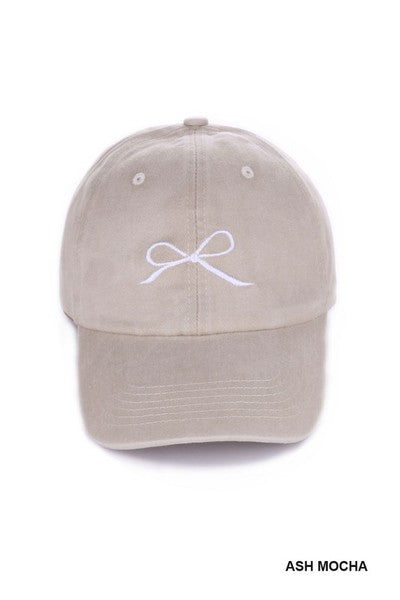 Embroidery Bow hat