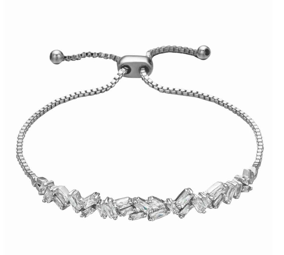 SA Clear CZ slide bracelet