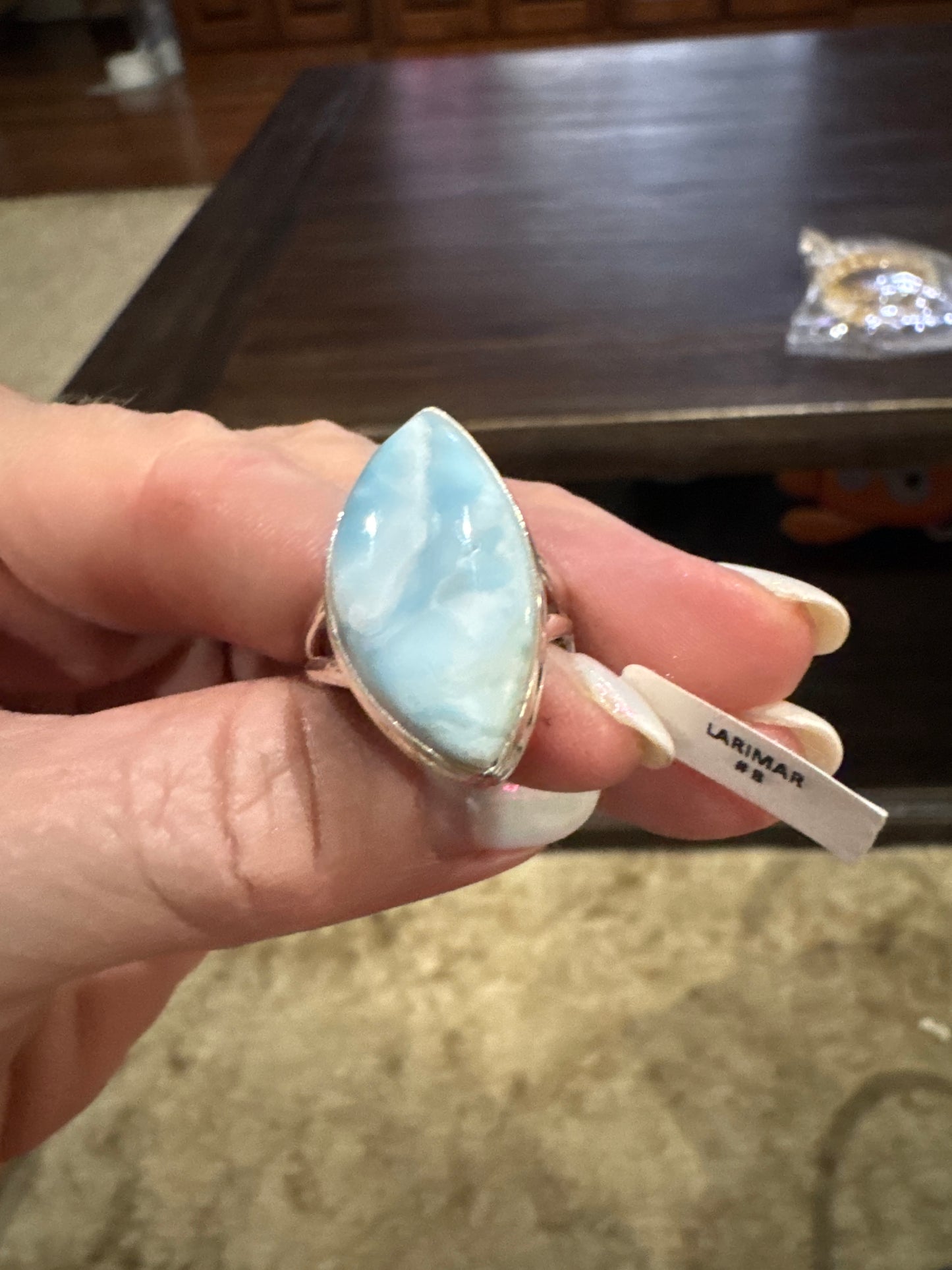 Larimar Sized rings