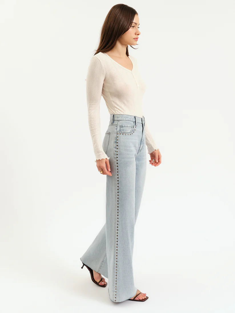 Lets Dance - Studded Wide Leg Jeans