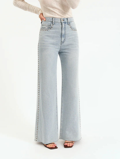 Lets Dance - Studded Wide Leg Jeans