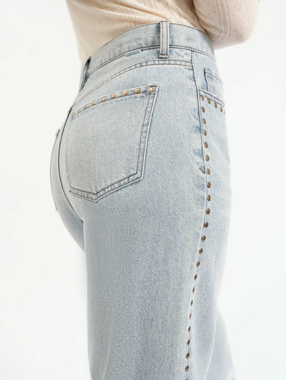 Lets Dance - Studded Wide Leg Jeans