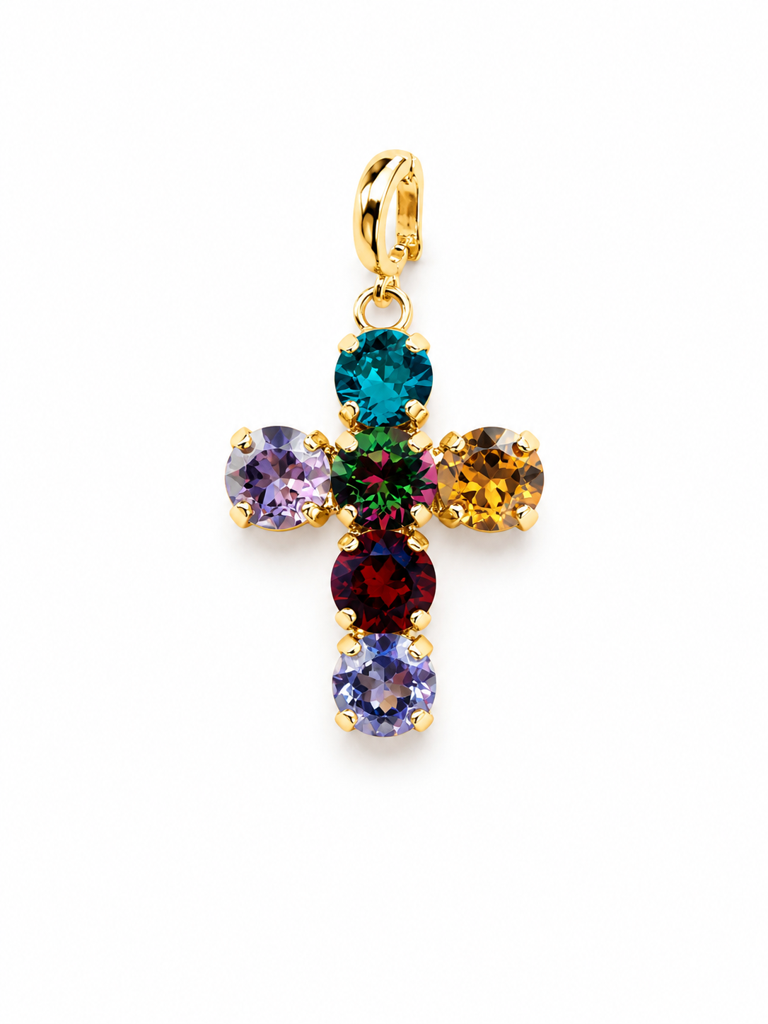 Australian Crystal Petite Cross Charm