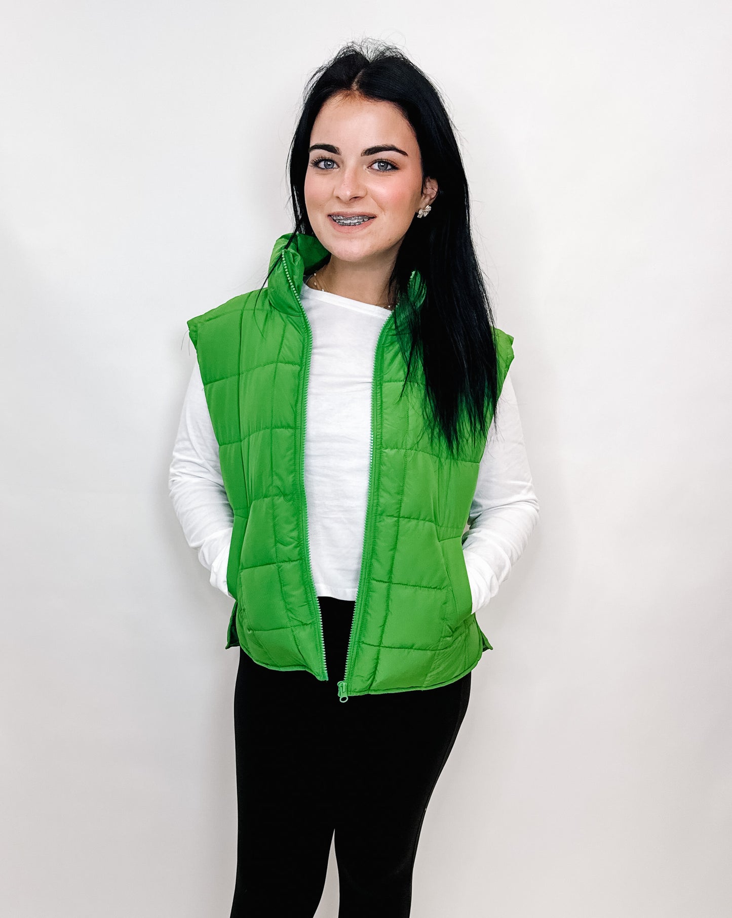 VJ Violet Puffer Vest