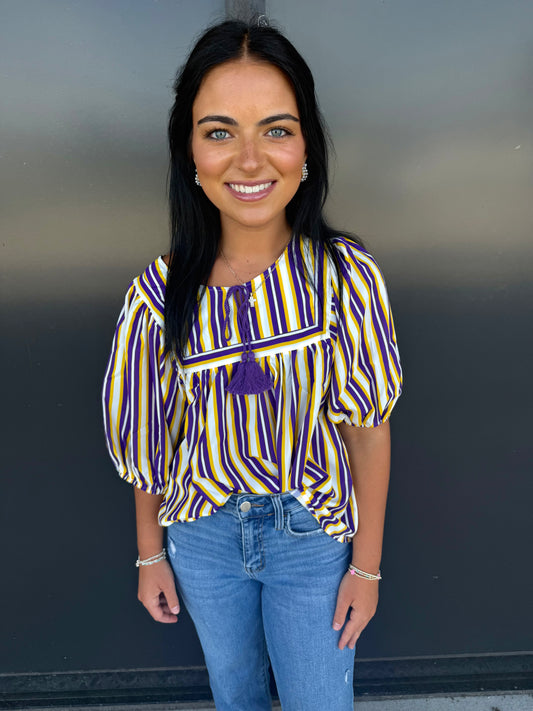 MS Penny Pin Stripe Top