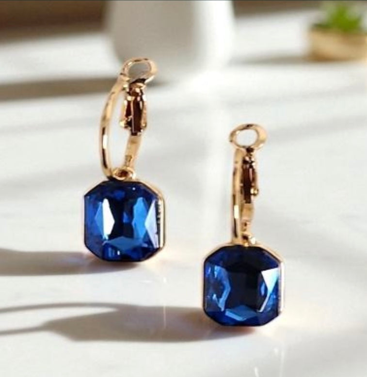 Radiant Stone Drop Earrings