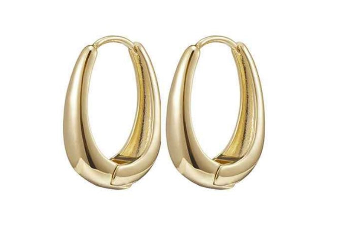 GP oval hinge earrings