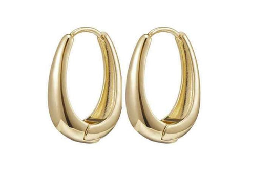 GP oval hinge earrings