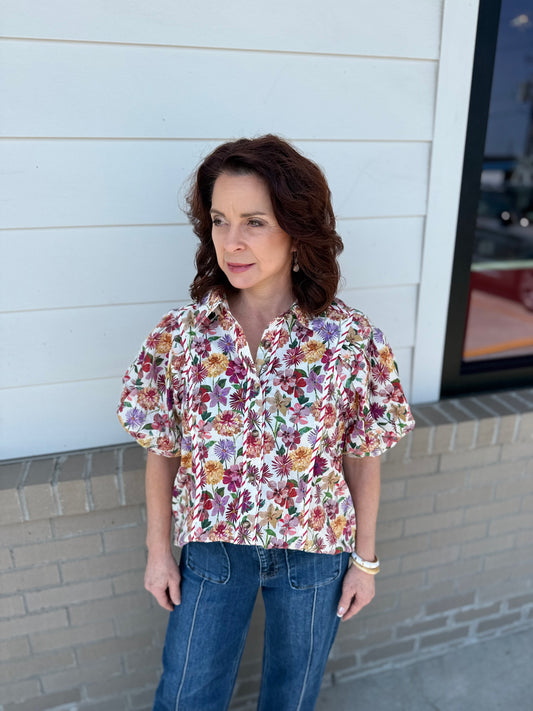Izzy Plum Gardens Top