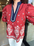 Celestia Floral Puff Sleeve Top!