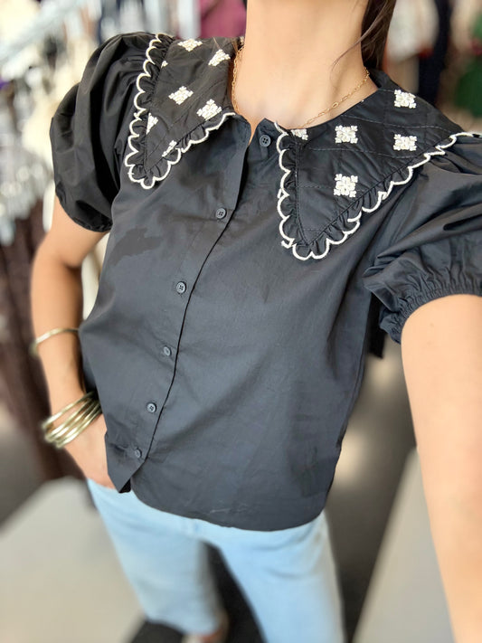 Emma Collared Top