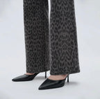 Black Leopard  jeans